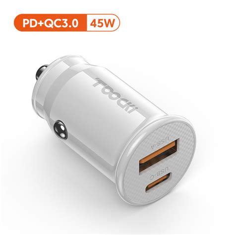 Toocki W Mini Usb Car Charger Quick Charge Fast Charging For