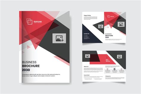 Company Profile Bi Fold Brochure Template Design 9461209 Vector Art At