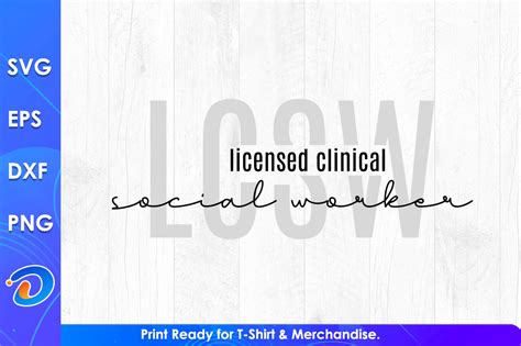 LCSW Licensed Clinical Social Worker Gráfico por Designtorch Creative