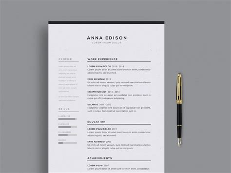 Curriculum Vitae Template Analisis