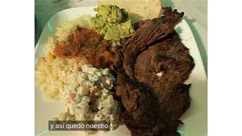 Como Hacer Carne Asada Arroz Ensalada Rusa Y Chirmol YouTube