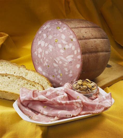 Italian Mortadella Stock Image Image Of Breakfast Rustic 14783075