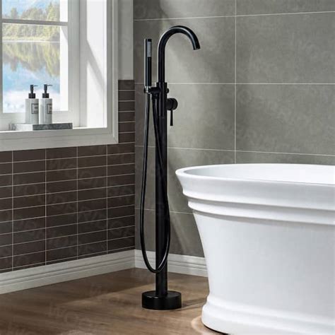 Woodbridge Everette Single Handle Freestanding Tub Faucet With Hand