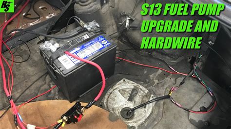 240sx S13 Build Fuel Pump Install And Wiring How To Youtube