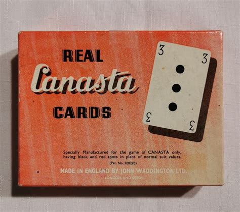 Vintage Real Canasta Kartenspiel Waddingtons Aus Dem 60er Kaufen Auf