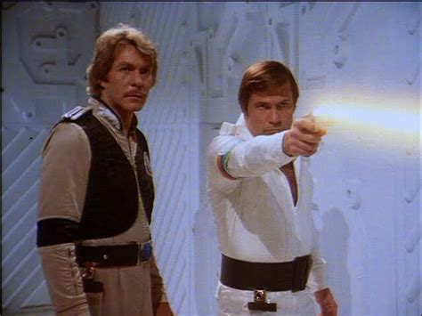 Christopher Stone As Commander Ryoko And Gil Gerard As Buck Rogers In The Space Vampire