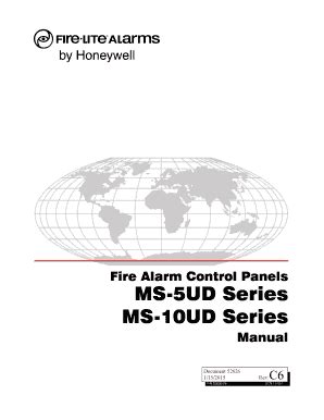 Fillable Online Fire Alarm Control Panels MS 5UD Series MS 10UD Series