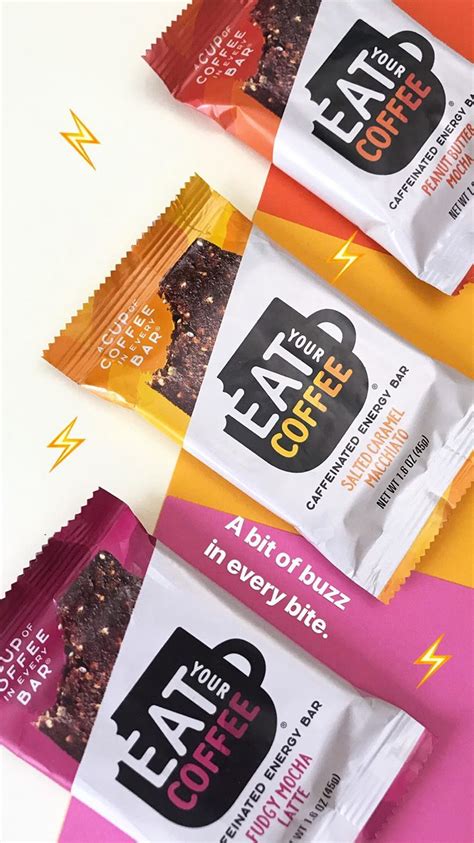 Caffeinated snack bars #eatyourcoffee Eat Your Coffee, Real Coffee ...