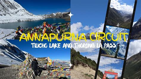 Annapurna Circuit Trek Tilicho Lake Thorong La Pass Manang To