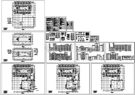 多层宿舍楼建筑设计平立剖面设计施工图宿舍楼土木在线
