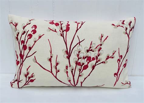 Laura Ashley Cranberry Pussy Willow Cushion Same Fabric On Both Sides