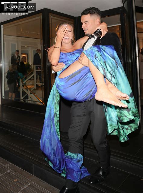 Chloe Burrows Sexy Seen Showing Off Her Hot Boobs At The Pride Of