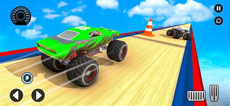 Скачать Monster Car Ramp Stunts Racer на ПК с помощью эмулятора LDPlayer