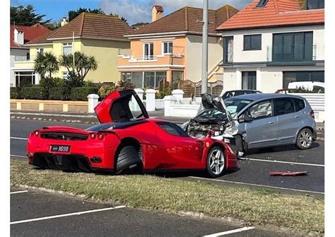 While a delivery driver was taking a rare Ferrari Enzo worth $3 million ...