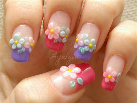 3d flower nail art | EntertainmentMesh