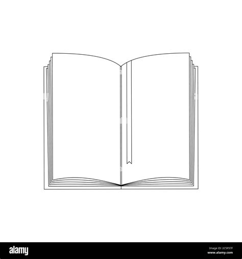 Open Book Drawing Outline