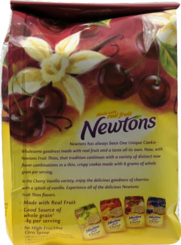 Newtons Fruit Thins Cherry Vanilla Crispy Cookies 105 Oz Kroger