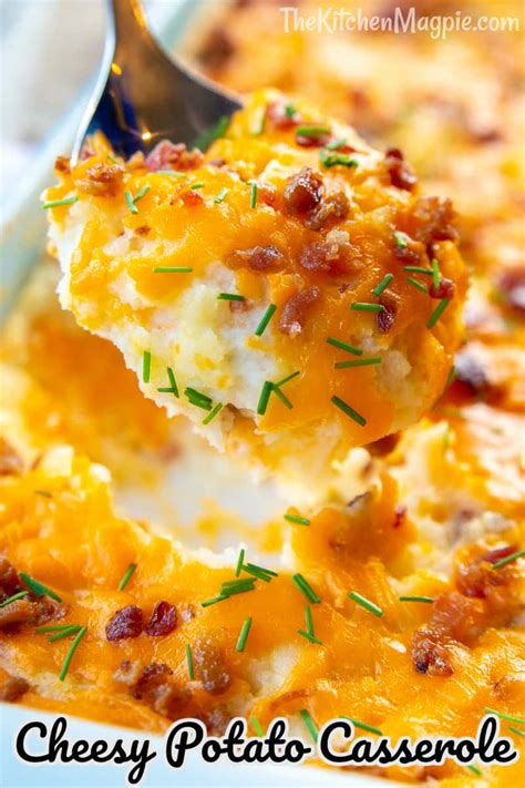 Baked Cheesy Potato Casserole The Kitchen Magpie