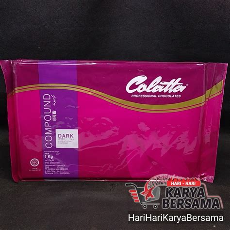 Jual COLATTA DARK COMPOUND CHOCOLATE 1KG Shopee Indonesia