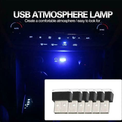 Universal Led Ambient Light Usb Car Atmosphere Light Mini Auto Interior