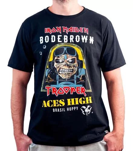 Camiseta Iron Maiden Aces High Bodebrown Frete Gr Tis