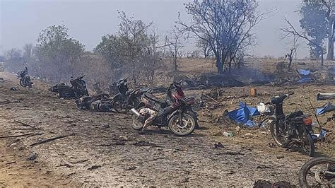 Horrific Aftermath Of Myanmar Junta Airstrike That Killed 165 In