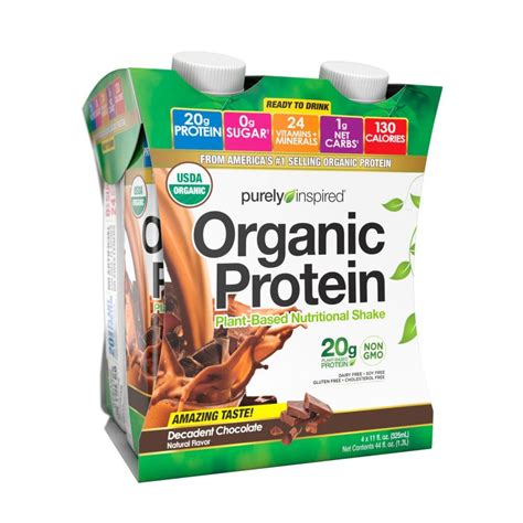 Purely Inspired Organic Protein Shake Decadent Chocolate Fl Oz