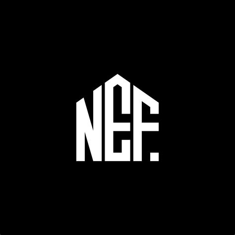 NEF letter logo design on BLACK background. NEF creative initials ...