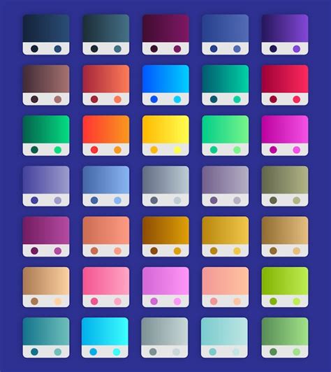 Premium Vector Gradient Swatches Set Vibrant Gradients Collection