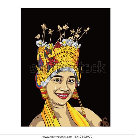 Barong Gandrung Culture Javanese Indonesian Vector Stock Vector