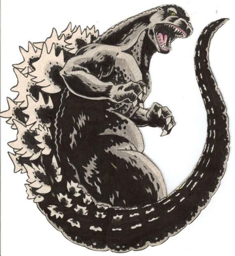 Godzilla tattoo design by ~Kingoji on deviantART Godzilla Toys, Kong ...