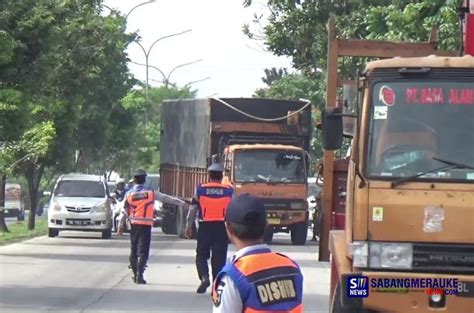 Dishub Bersama Satlantas Polresta Pekanbaru Gelar Razia ODOL 60 Truk