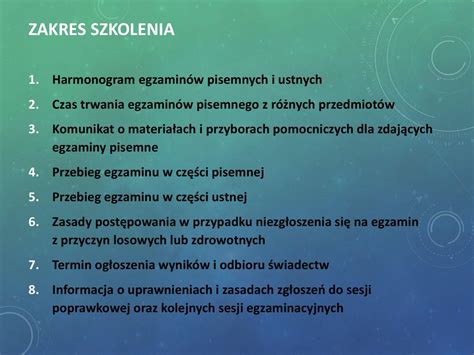 szkolenie dla zdających 1 kwietnia 2019 roku ppt pobierz