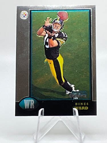 Hines Ward Bowman Chrome Rookie Rc Pittsburgh Steelers Sharp