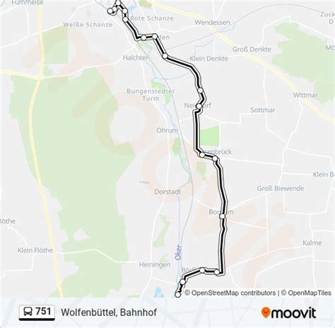 751 Route Schedules Stops Maps Wolfenbüttel Bahnhof Updated