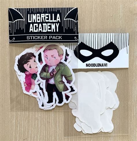 Umbrella Academy Glossy Chibi Sticker Pack Etsy