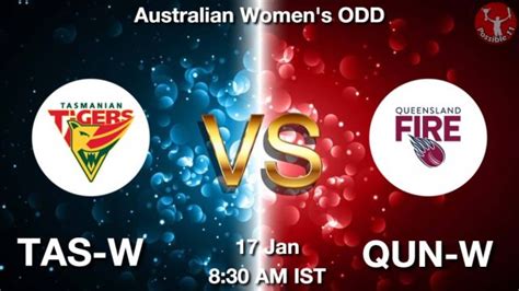 TAS W Vs QUN W Dream11 Team Prediction Fantasy Cricket Tips 17 Jan 2024