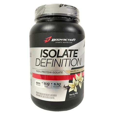 Whey Isolate Definition Baunilha BodyAction 900g Submarino