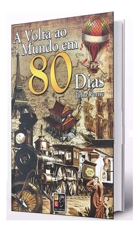 Livro A Volta Ao Mundo Em 80 Dias Capa Alto Relevo Parcelamento Sem