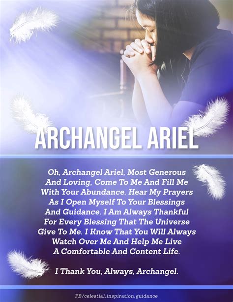 Archangel Ariel In 2021 Archangels Archangel Prayers Manifestation