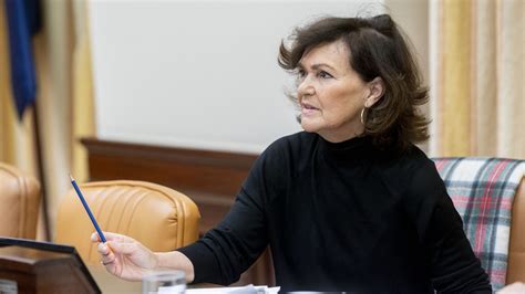 El Psoe Multa A Carmen Calvo Con Euros Por Romper La Disciplina De