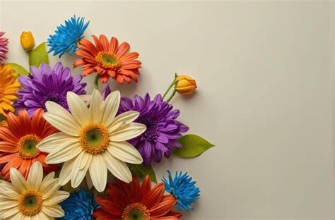 Premium Photo | Colorful Floral Border Design