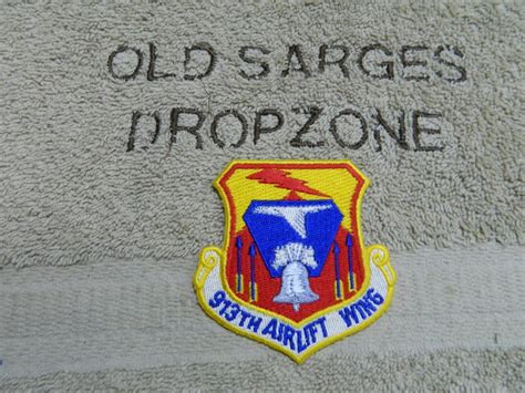 USAF Patch 913th Airlift Wing Color Old Sarge S Drop Zone