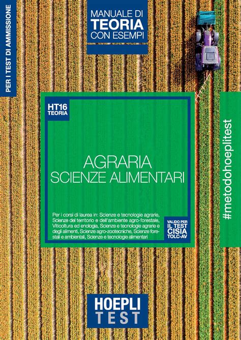 Hoepli Test Agraria Scienze Dell Alimentazione Manuale Di Teoria Con