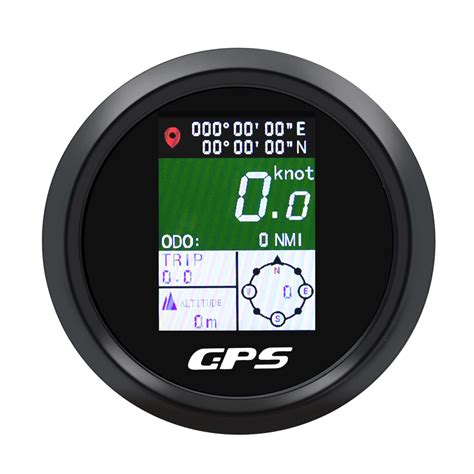 Geloo Gps Speedometer Mm Digital Speed Gauge Km H Mph Knot Car Boat