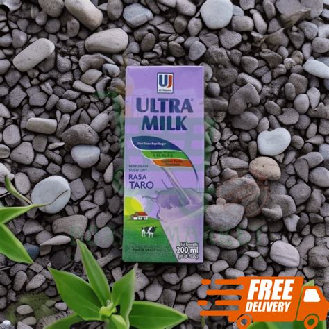 Jual Ultra Milk 200ml Taro Susu Uht Fresh Milk Karton 1 Dus 24 Pcs