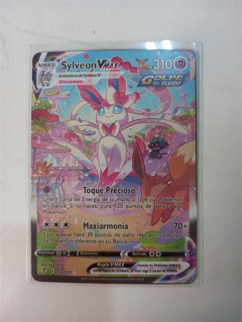 Vendo Carta De Pokemon Sylveon Vmax Golpe Fluido Pereira Olx Portugal