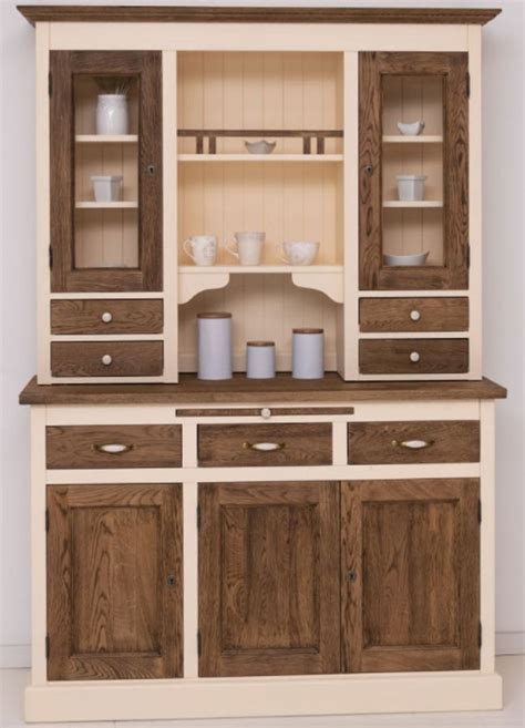 Casa Padrino Landhausstil Esszimmerschrank Creme Dunkelbraun X