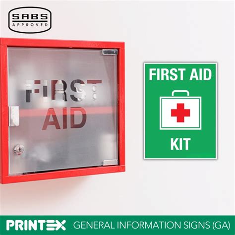 First Aid Kit Safety Sign Fa18 General Information Signs