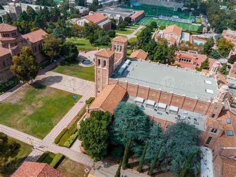 Aerial View Of The Royce Hall At The University Of California Los